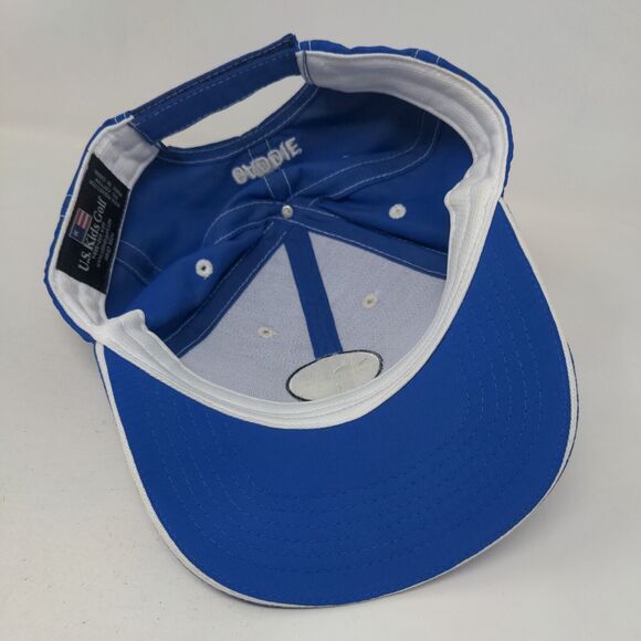 US Kids Golf Tournament Players Association Caddie Strapback Hat Blue One Size - Picture 6 of 7
